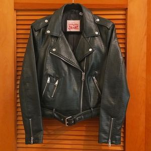 Levi Strauss faux leather motorcycle jacket
